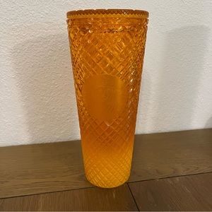 🧡🥭Starbucks Mango Jeweled Ombre Cold Cup Tumbler 24oz Venti